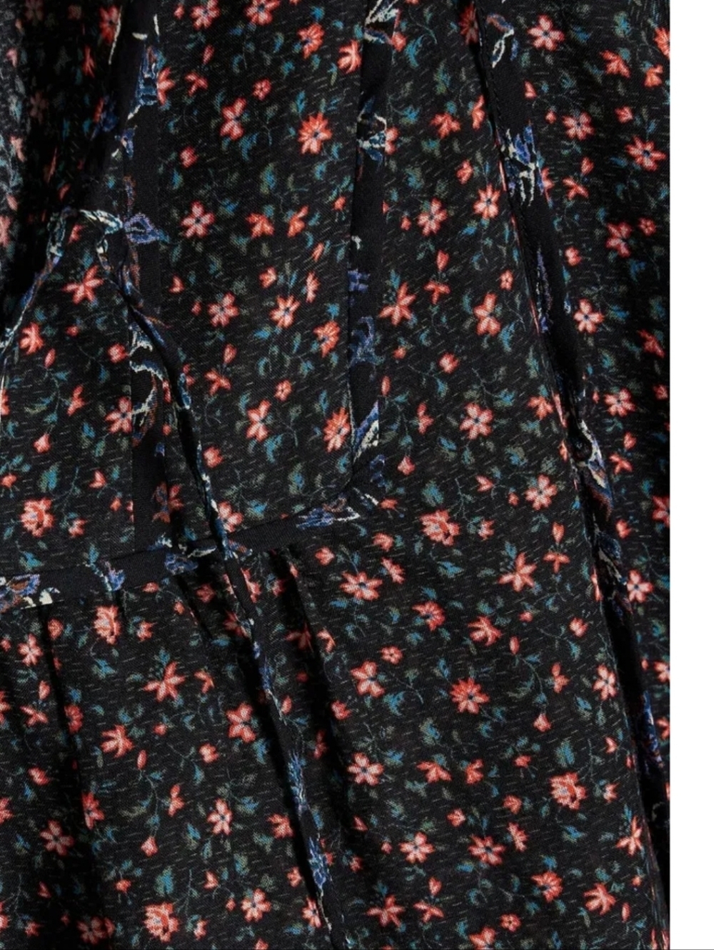 Ulla Johnson Colette Floral-Print Cotton-Blend Blouse Sz 8 - Picture 4 of 7